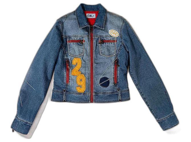 Byblos blu Jeansjacke Streetstyle Blau