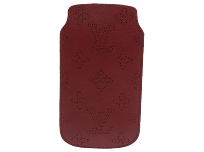 Louis Vuitton Etui Iphone Red Leather  ref.1298070