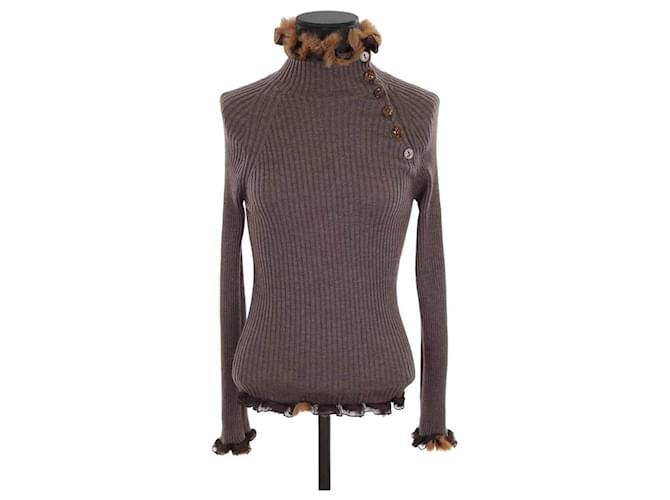 Jean Paul Gaultier Wool sweater Brown  ref.1298099