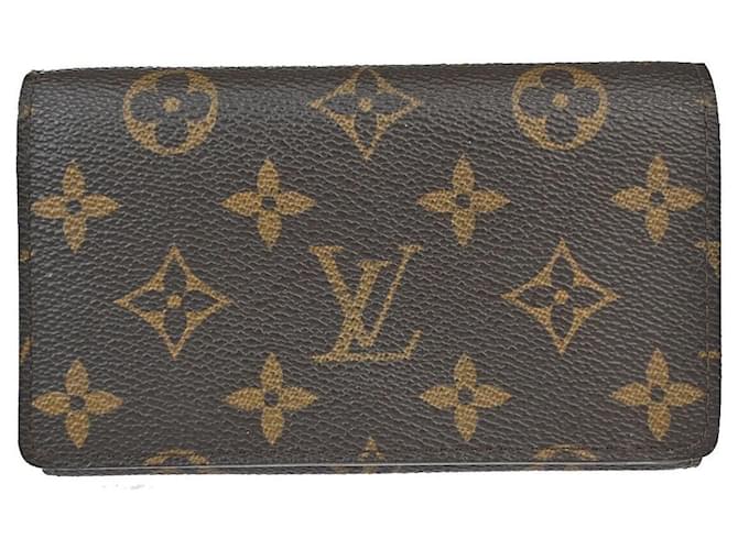 Louis Vuitton Trésor Marrom Lona  ref.1298146