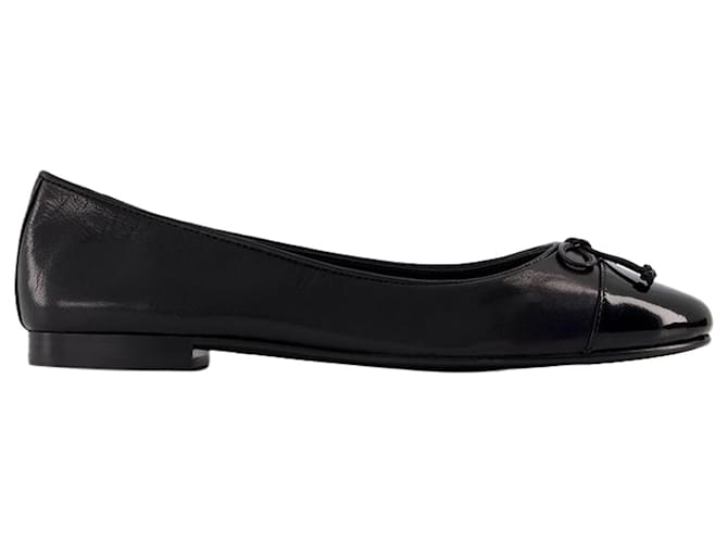 Ballerine con punta - Tory Burch - Pelle - Nere Nero Vitello simile a un vitello  ref.1298214