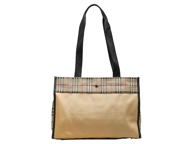 Burberry Nylon House Check Tote Bag Cloth  ref.1298287