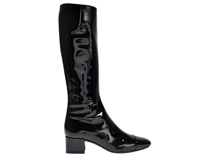 Carel Malaga Boots in Black Patent Leather  ref.1298297