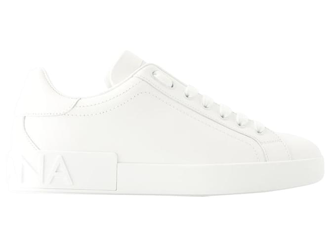 Dolce & Gabbana Portofino Sneakers - Dolce&Gabbana - Leather - White  ref.1298299