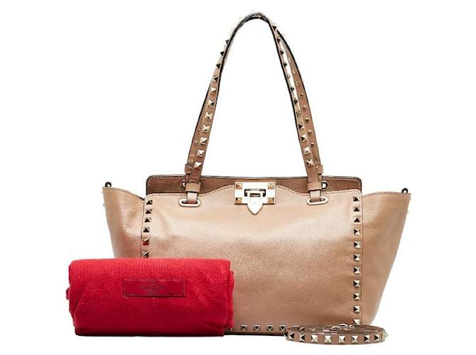 Valentino Leather Rockstud Handbag  ref.1298311