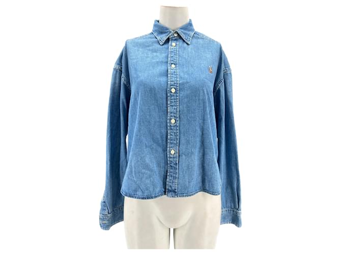 T-shirts RALPH LAUREN.International S Coton Bleu  ref.1298387