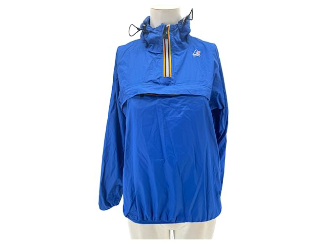 K-WAY  Coats T.International S Polyester Blue  ref.1298392