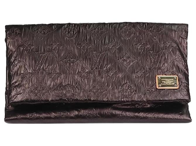 Louis Vuitton Dark brown 2008 Limelight PM clutch bag Blue Leather  ref.1298419