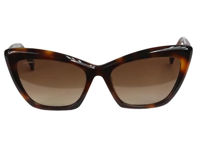 Max Mara Brown tortoise shell cat eye sunglasses Acetate  ref.1298420