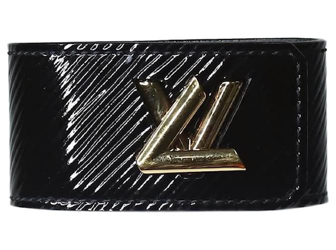 Twist Louis Vuitton Bracelet en cuir torsadé noir  ref.1298466