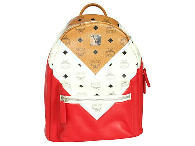 MCM Three Color Backpack Cloth  ref.1298569