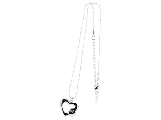 Swarovski Emotion Crystal-Embellished Heart Pendant in Silver Metal Silvery  ref.1298627