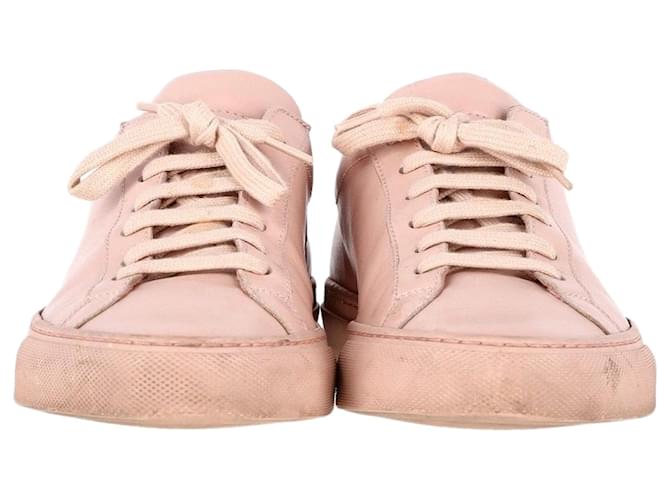 Autre Marque Common Projects Sneakers basse originali Achilles in pelle rosa  ref.1298630