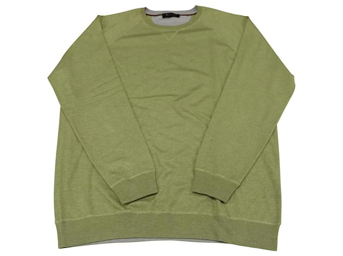 Loro Piana Melange-Pullover aus grüner Seide.   ref.1298635