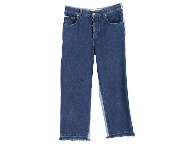 Calças de perna larga de dois tons Loewe em jeans azul John  ref.1298639