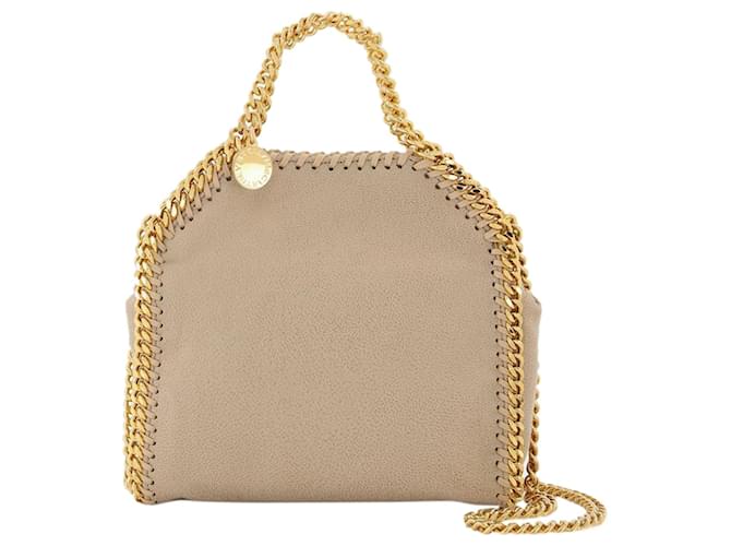 Stella Mc Cartney Falabella Tiny Tote in beige synthetic leather Leatherette  ref.1298659