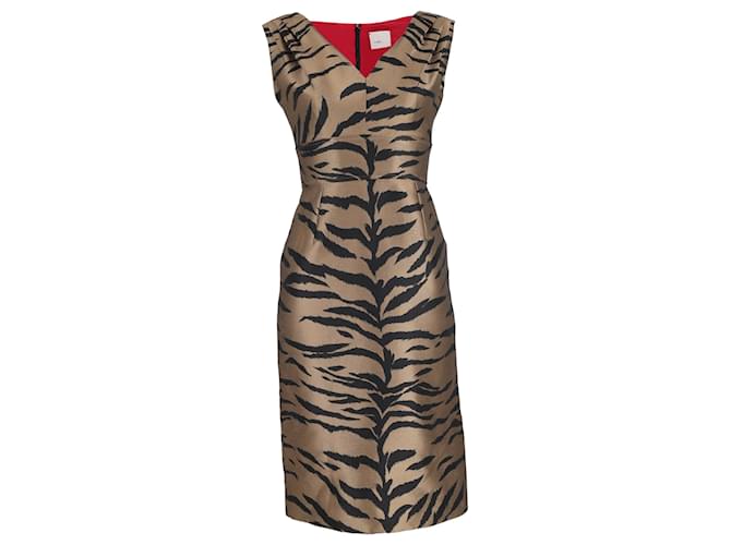 Carolina Herrera Sleeveless Dress in Animal Print Cotton  ref.1298687
