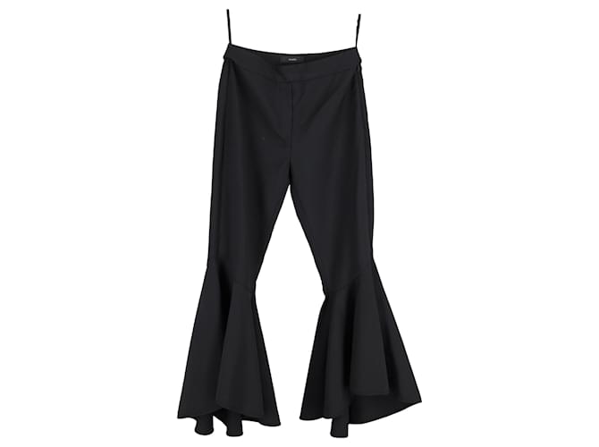 Ellery Flared Trousers in Black Polyester  ref.1298707