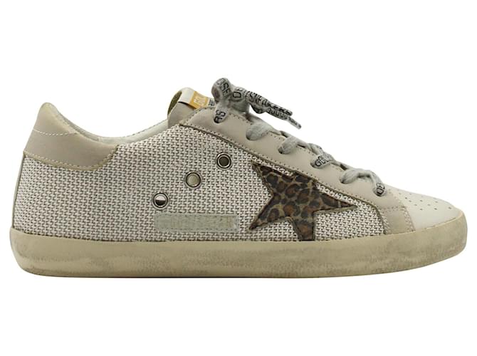 Golden Goose Superstar Low Sneakers in White Leather Cream  ref.1298717