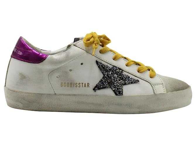 Golden Goose Superstar Sneakers aus weißem Leder Roh  ref.1298719