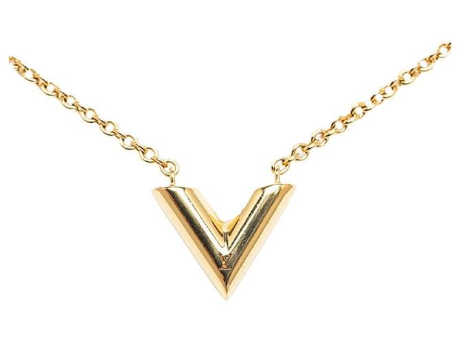 Louis Vuitton Essential V-Halskette M61083 Metall  ref.1298788