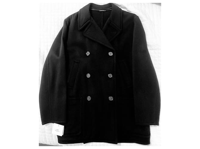 Hermès Peacoat Black Cashmere  ref.1298819