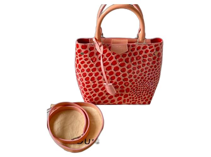Louis Vuitton OPEN TOTE JUNGLE DOTS TOTE SUGAR PINK POPPY. Cuir vernis Rose  ref.1298822