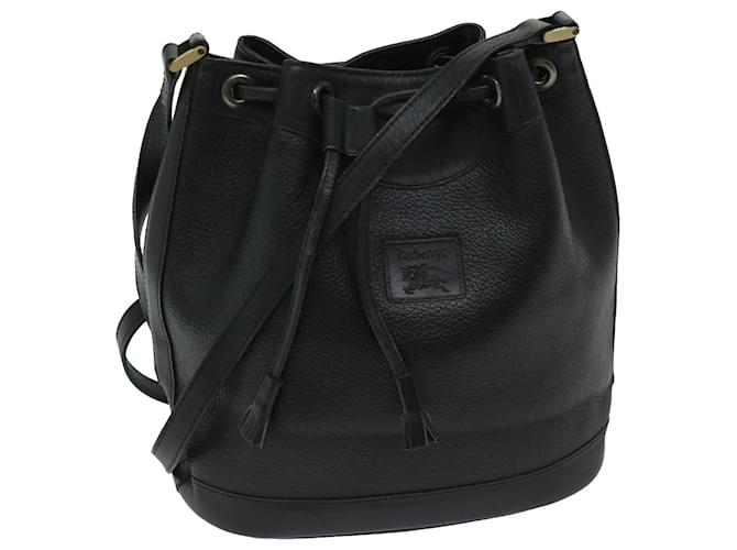 Autre Marque Burberrys Shoulder Bag Leather Black Auth 68201  ref.1298835