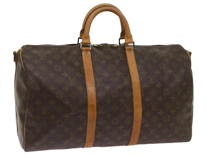 Louis Vuitton Monogram Keepall Bandouliere 50 Boston Bag M41416 LV Auth ki3699 Cloth  ref.1298863