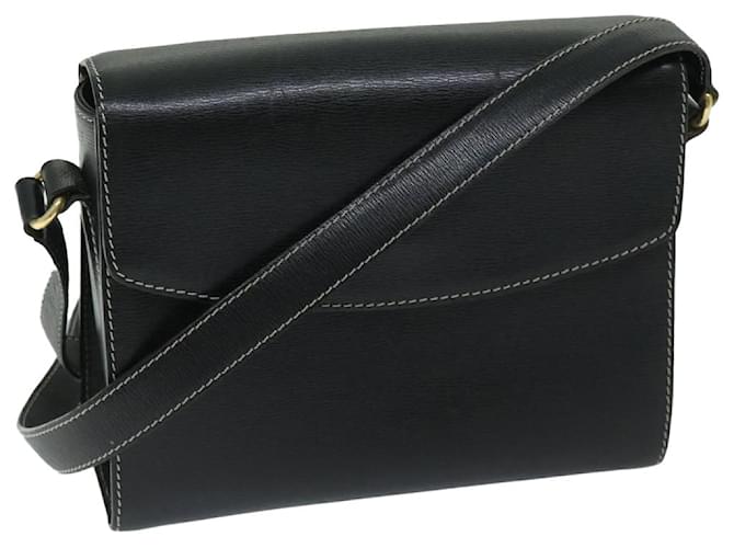 BALLY Shoulder Bag Leather Black Auth bs12469  ref.1298871