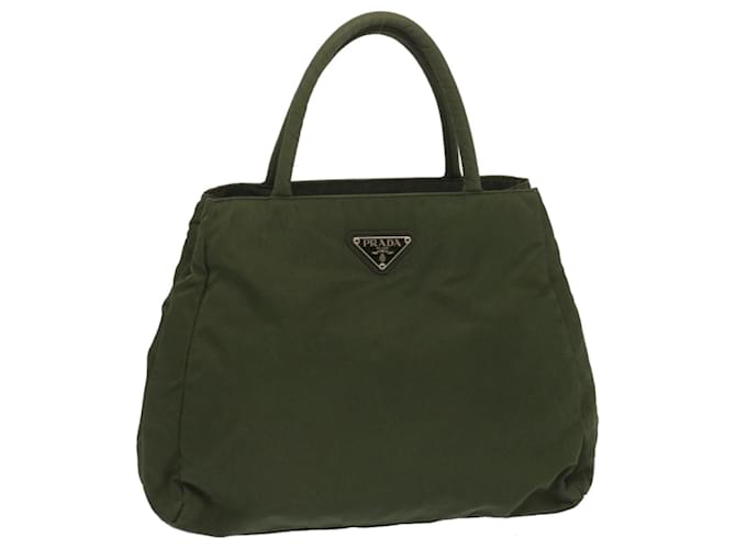 PRADA Hand Bag Nylon Khaki Auth 67980  ref.1298908