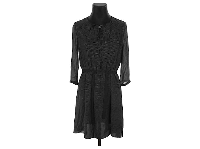 Claudie Pierlot Black dress Viscose  ref.1298928