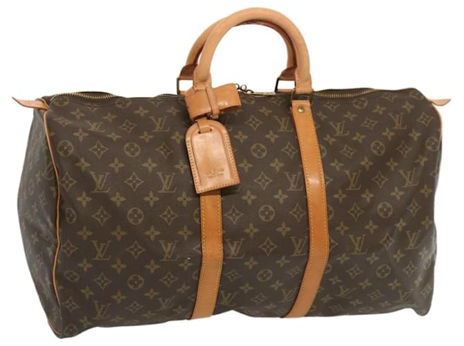 Louis Vuitton Monograma Keepall 50 Boston Bag M41426 Autenticação de LV 65109 Lona  ref.1298930