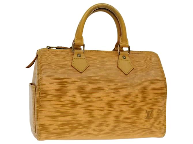 Louis Vuitton Epi Speedy 25 Hand Bag Tassili Yellow M43019 LV Auth 67674 Leather  ref.1298931