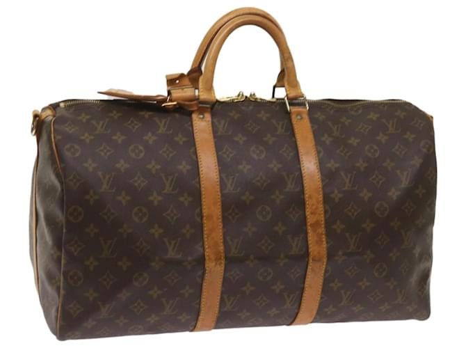 Louis Vuitton Monogram Keepall Bandouliere 50 Boston Bag M41416 LV Auth 52677 Cloth  ref.1298950