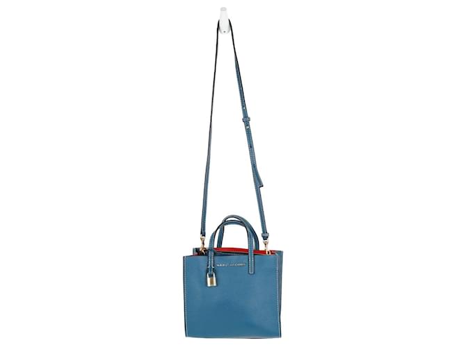 Marc Jacobs Leather Handbag Blue  ref.1298972