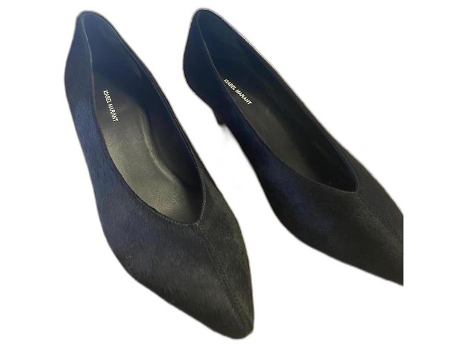 Isabel Marant black leather pumps