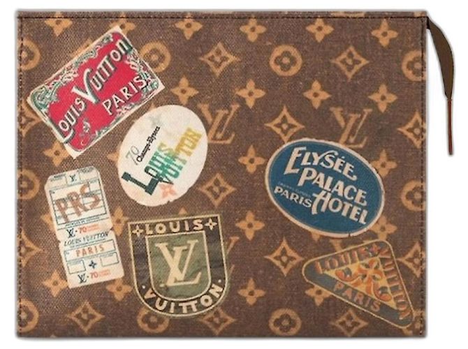 Pochette da toilette Louis Vuitton Monogram Canvas Marrone
