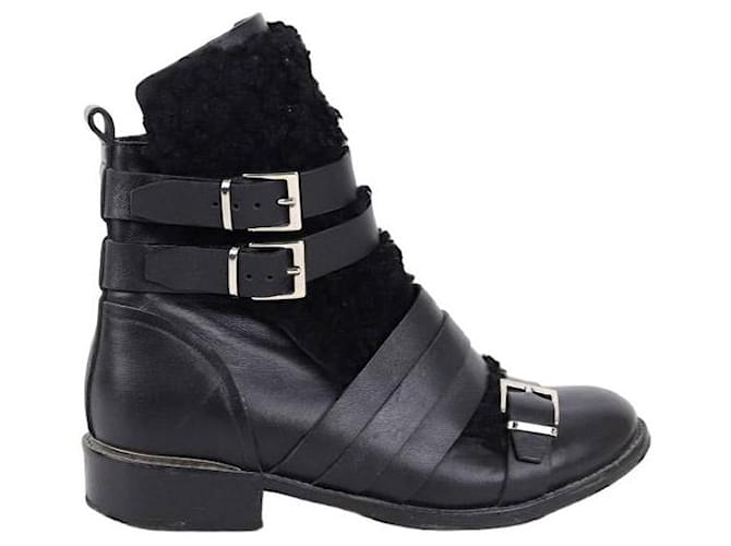 Iro Leather boots Black  ref.1299039