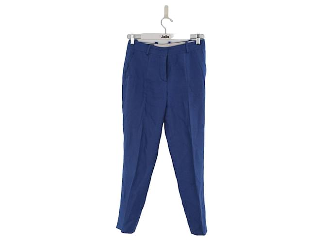 Loro Piana Pantalones de lino Azul  ref.1299059