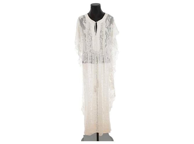 Autre Marque Kleid mit Spitze Weiß  ref.1299060