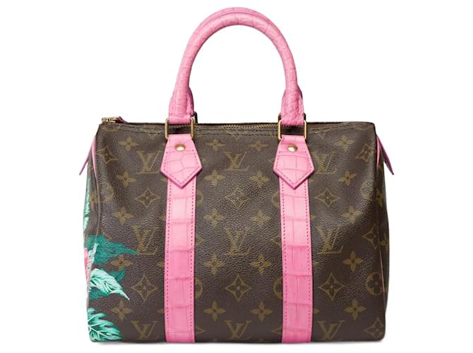 LOUIS VUITTON Speedy Bag in Brown Canvas - 101757 Cloth  ref.1299065