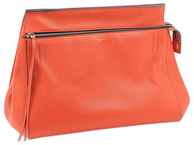 Edge Céline CELINE Handtaschen Leder Orange  ref.1299081