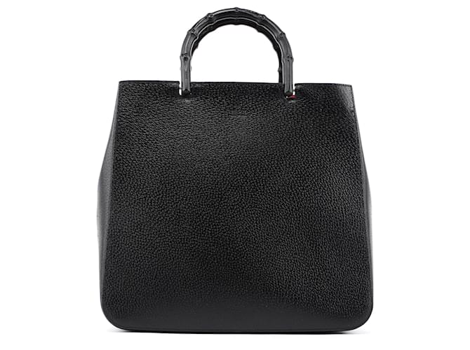 GUCCI Totes Leather Black Bamboo  ref.1299138