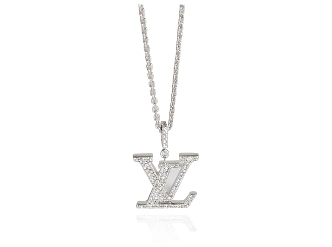 Louis Vuitton Idylle Blossom Pendant in 18K white gold 0.3 ctw  ref.1299152