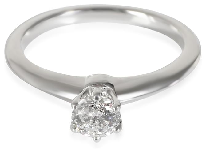 TIFFANY & CO. Bague de fiançailles diamant en platine D VVS2 0.36 ctw  ref.1299183