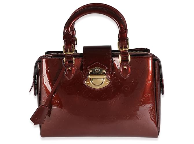 Louis Vuitton Griotte Monogram Vernis Melrose Avenue Dark red Patent leather  ref.1299200