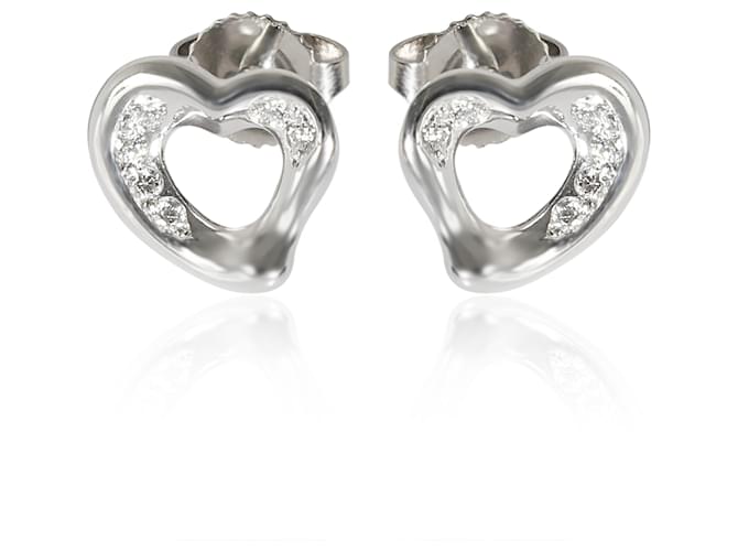 TIFFANY & CO. Elsa Peretti Earrings in Platinum 0.08 ctw  ref.1299249