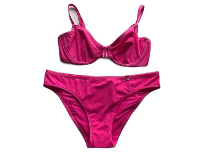 maillot de bain rose LA PERLA- 38 C Lycra  ref.1299289