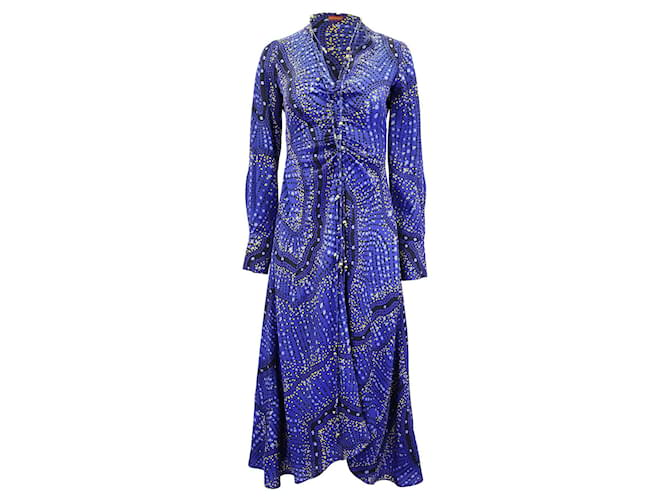 Altuzarra Mila Dress Blue Silk  ref.1299309
